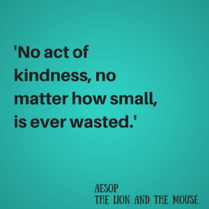 'No act of kindness no matter how